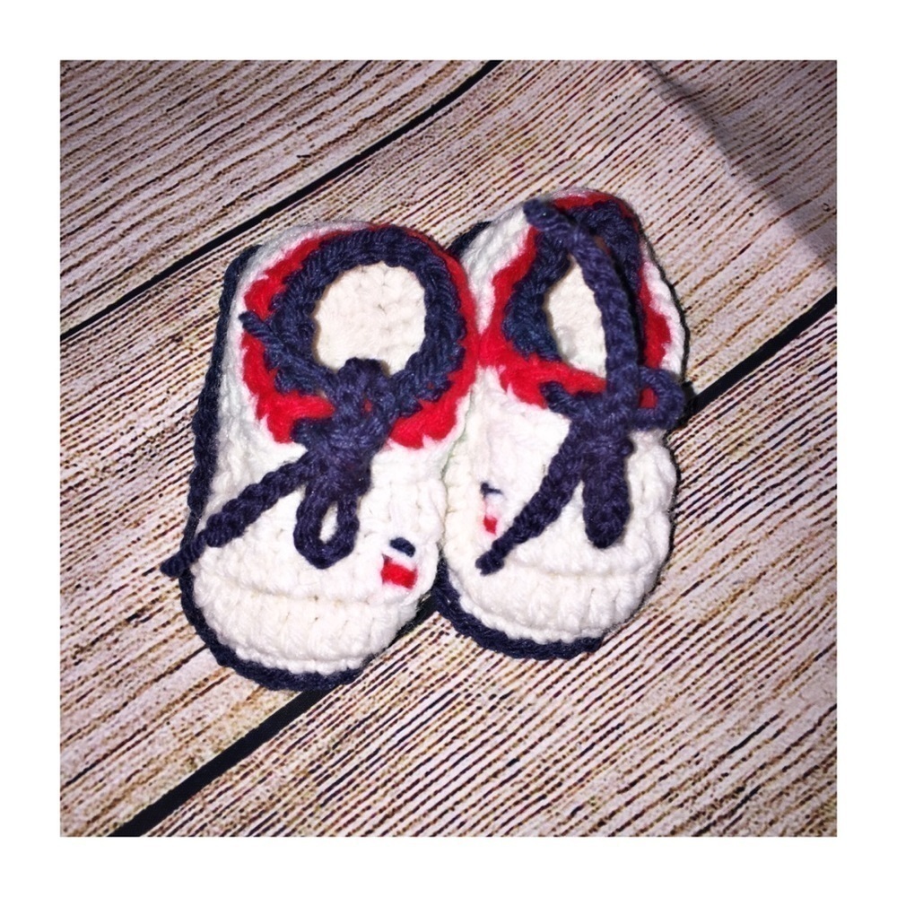 Homemade Infant Booties Size 6-12 Months